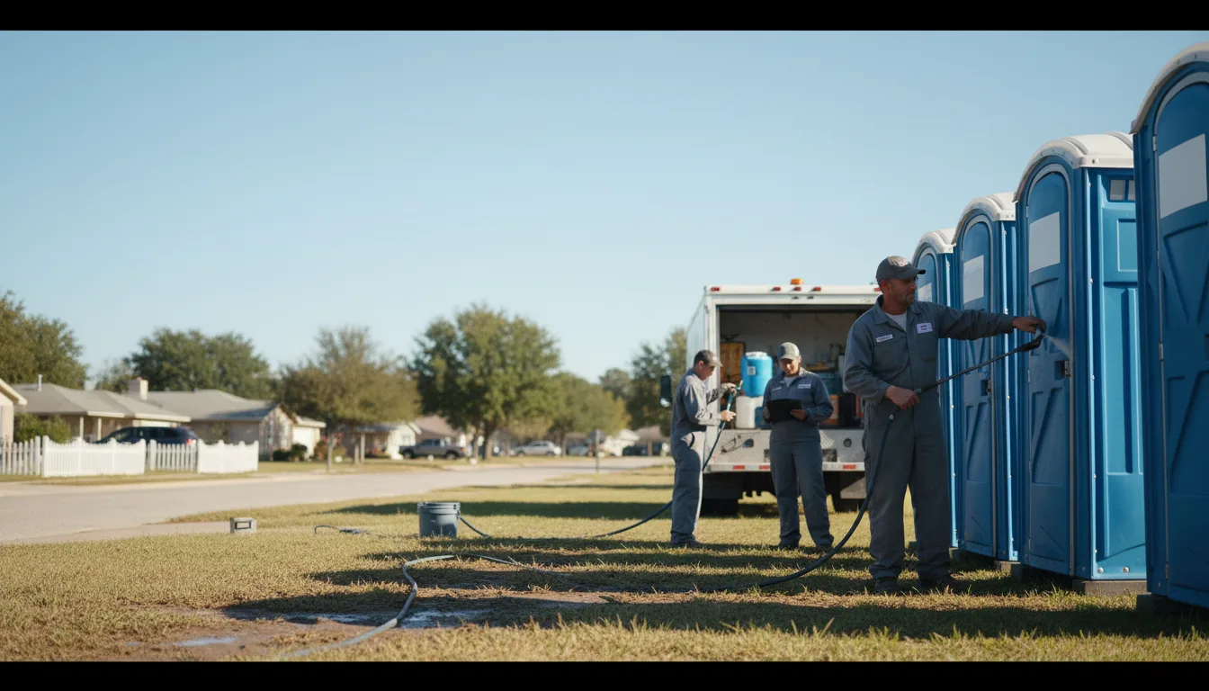 Long-Term Portable Toilet Rental in Pollok, TX near me